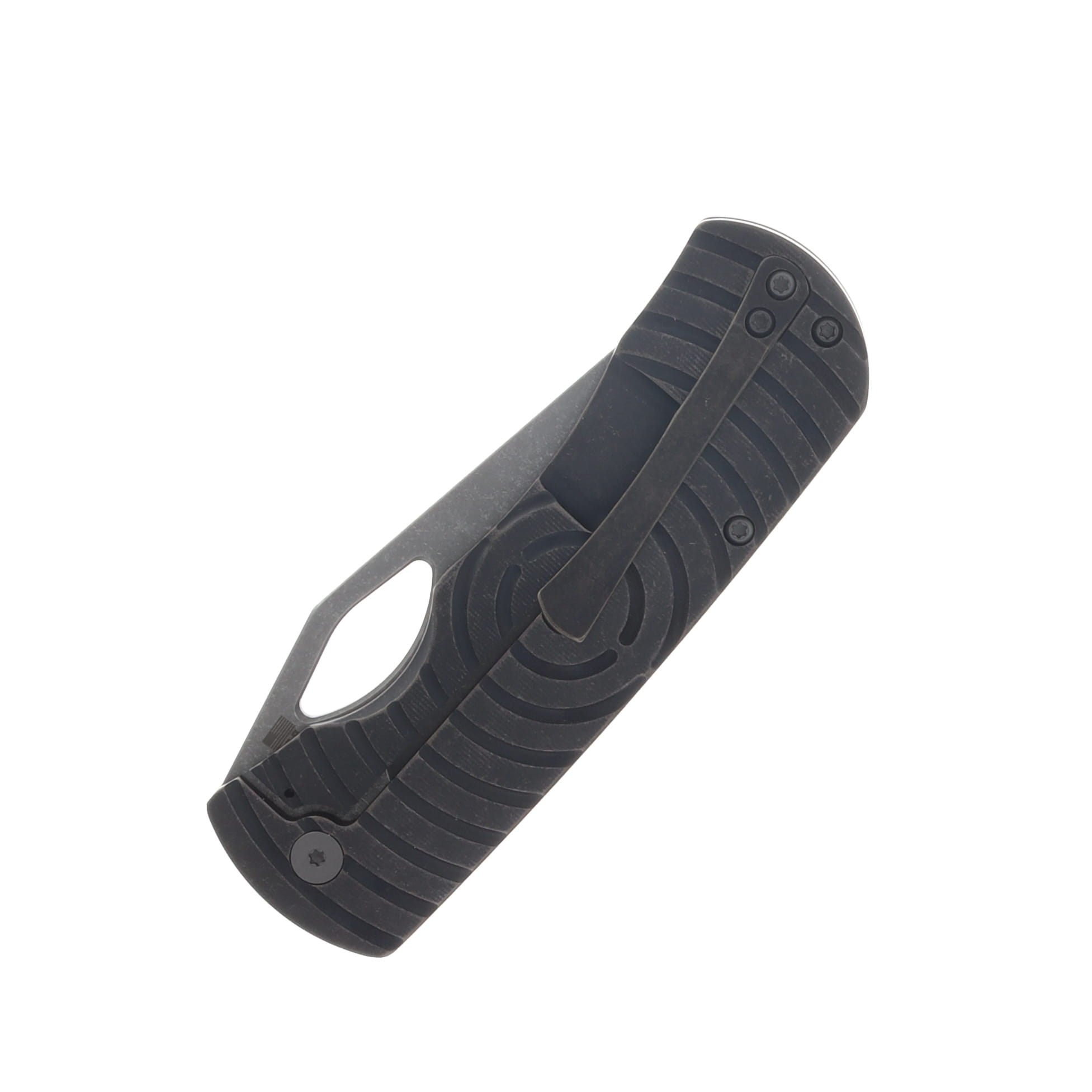 McNees Dixon Folding Knife MagnaCut/Antiqued Shockwave Titanium with Stonewash Hardware MCDIXSHOCKANTIQSWHW View 5