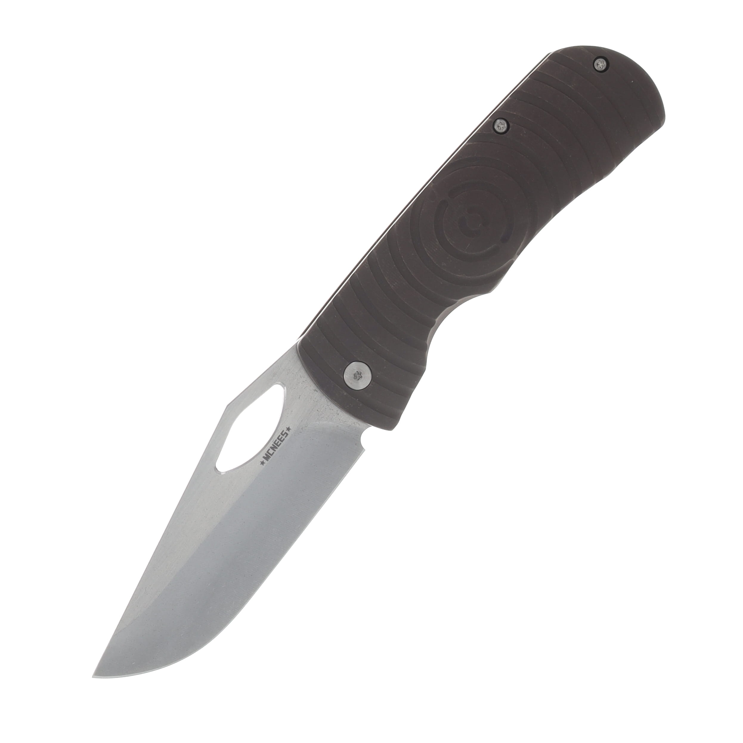 McNees Dixon Folding Knife MagnaCut/Bronze Shockwave Titanium with Satin Hardware MCDIXSHOCKATBZSATHW View 1