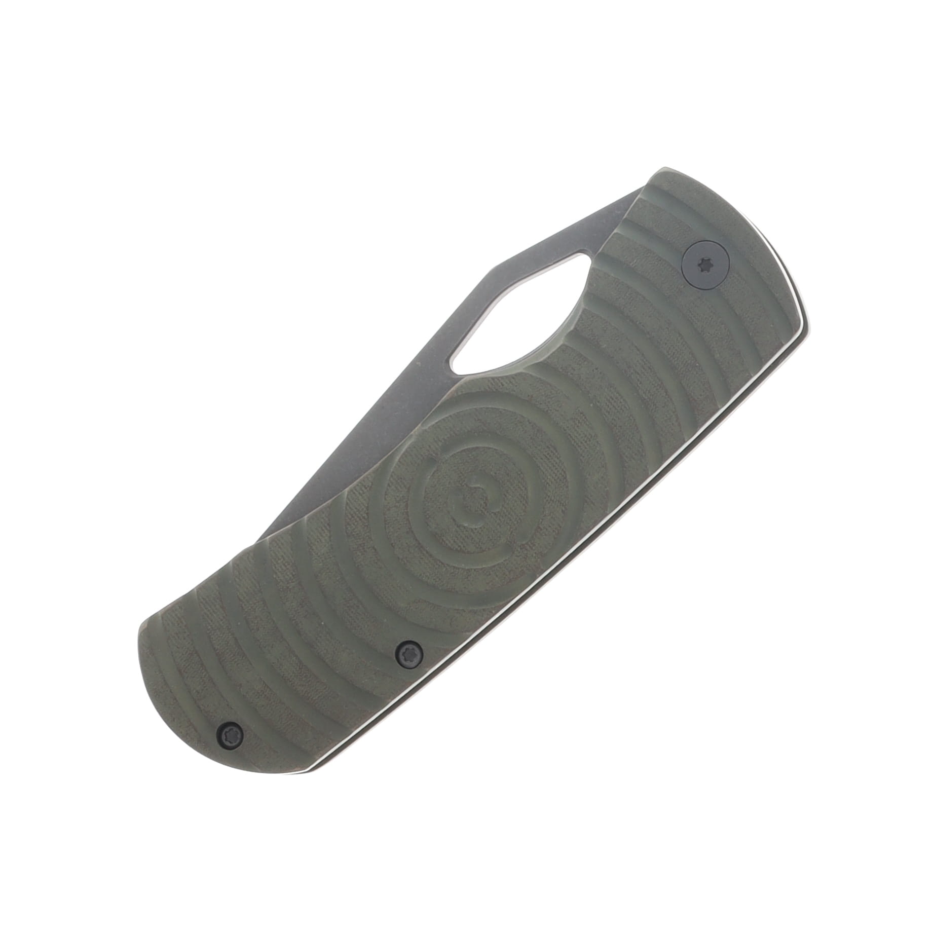 McNees Dixon Folding Knife MagnaCut/Bronzed Green Shockwave Titanium with Stonewash Hardware MCDIXSHOCKATGNBZSWHW View 5