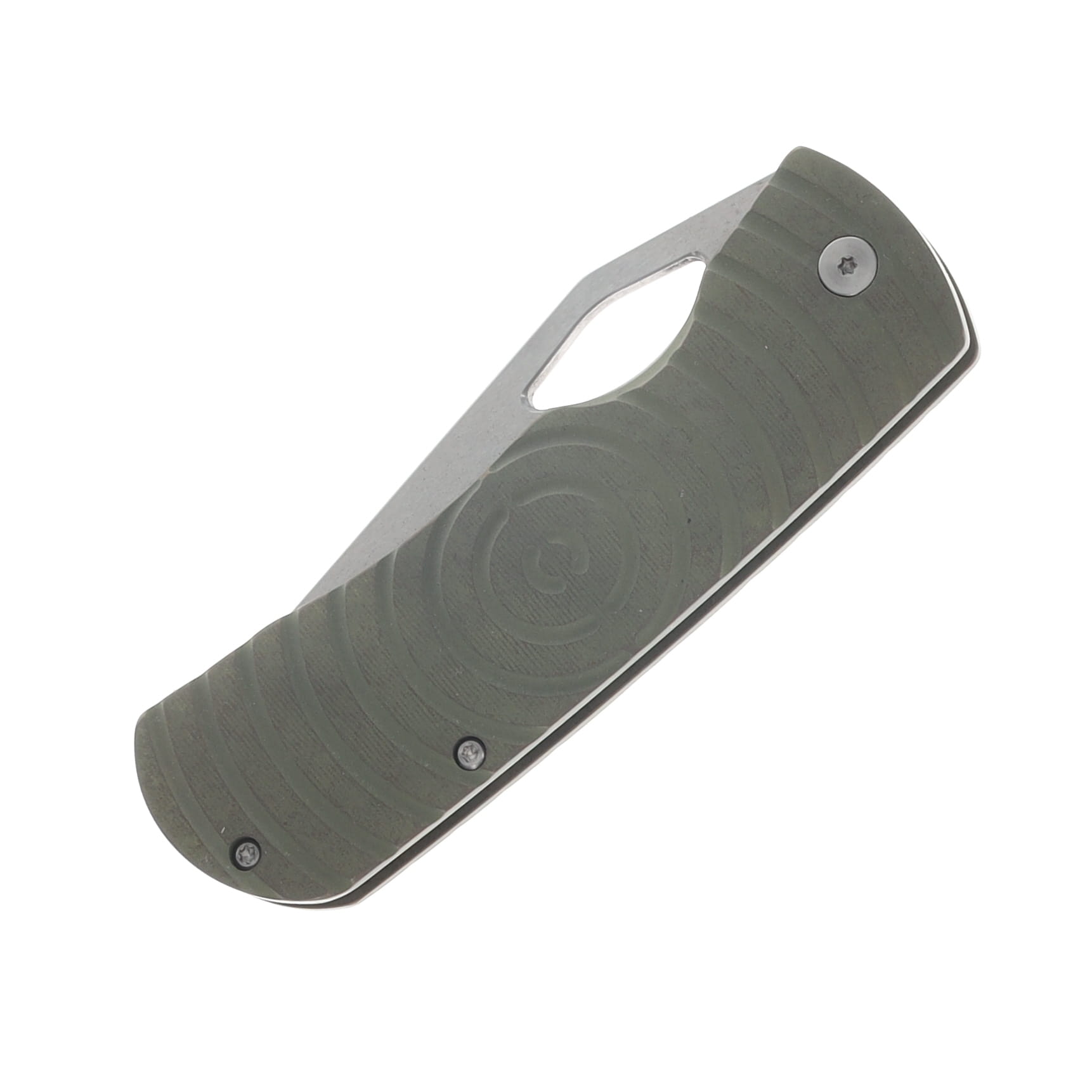 McNees Dixon Folding Knife MagnaCut/Bronzed Green Shockwave Titanium with Satin Hardware MCDIXSHOCKTGNBZSATHW View 5