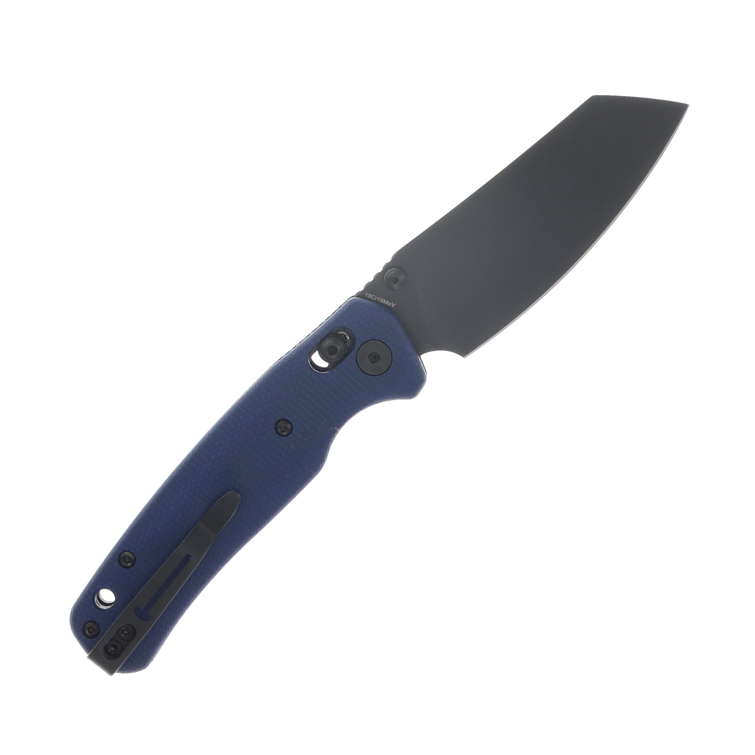 Bestechman Cicadas Wing Folding Knife PVD Reverse Tanto/Blue G-10 BMK06M4 View 2