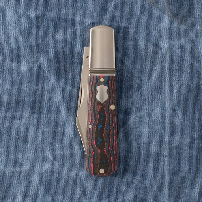 Jack Wolf Gateway Barlow Slipjoint Folding Knife Satin/Miami CamoCarbon GW-BAR-02-CC-MIAMI View 10