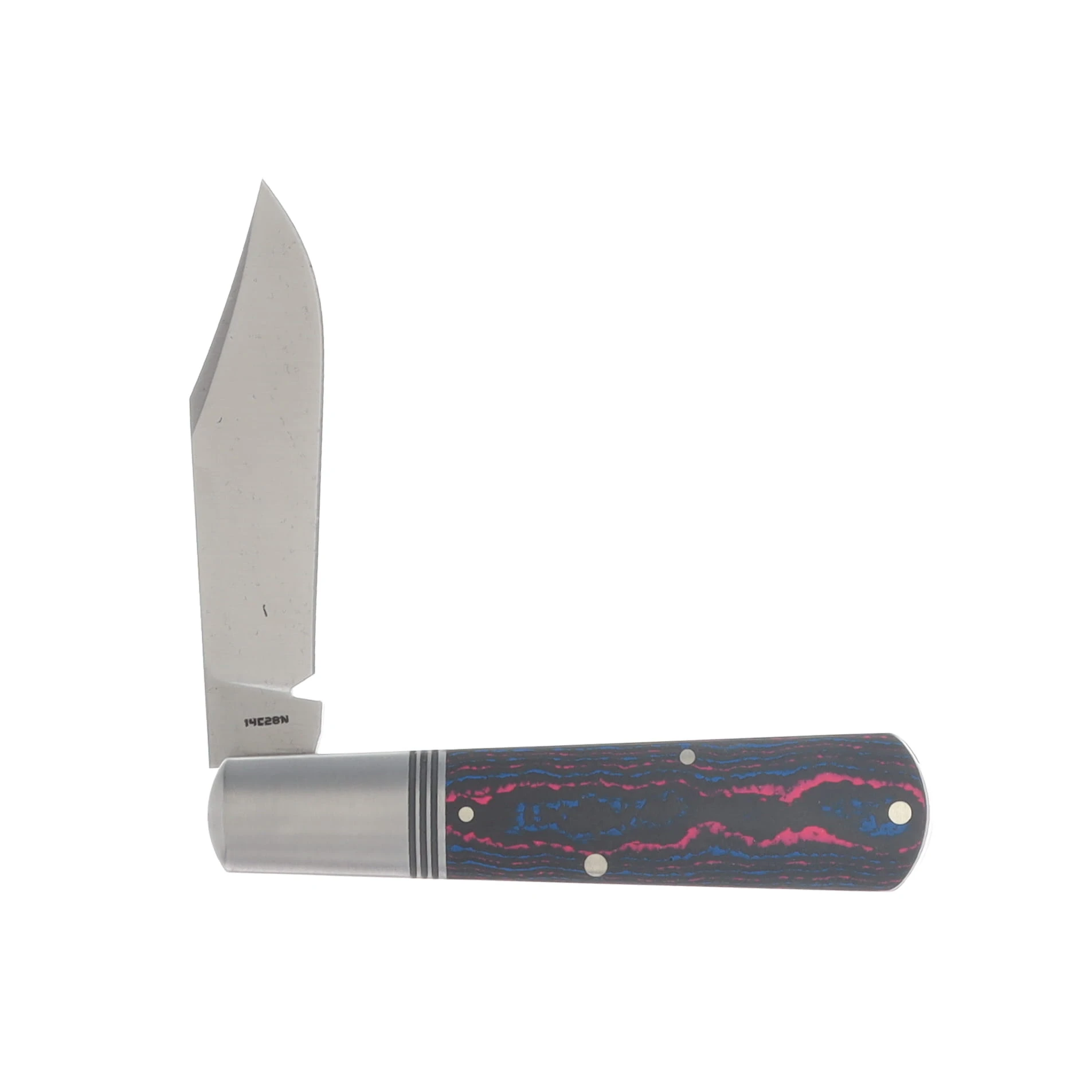 Jack Wolf Gateway Barlow Slipjoint Folding Knife Satin/Miami CamoCarbon GW-BAR-02-CC-MIAMI View 4