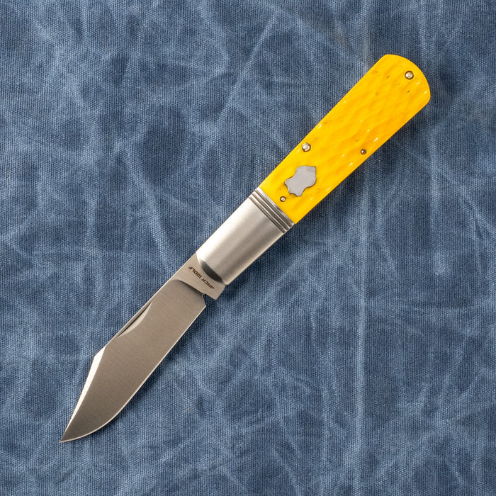 Jack Wolf Gateway Barlow Slipjoint Folding Knife Satin/Yellow Jigged Bone GW-BAR-02-YLW-JIG-BON View 9