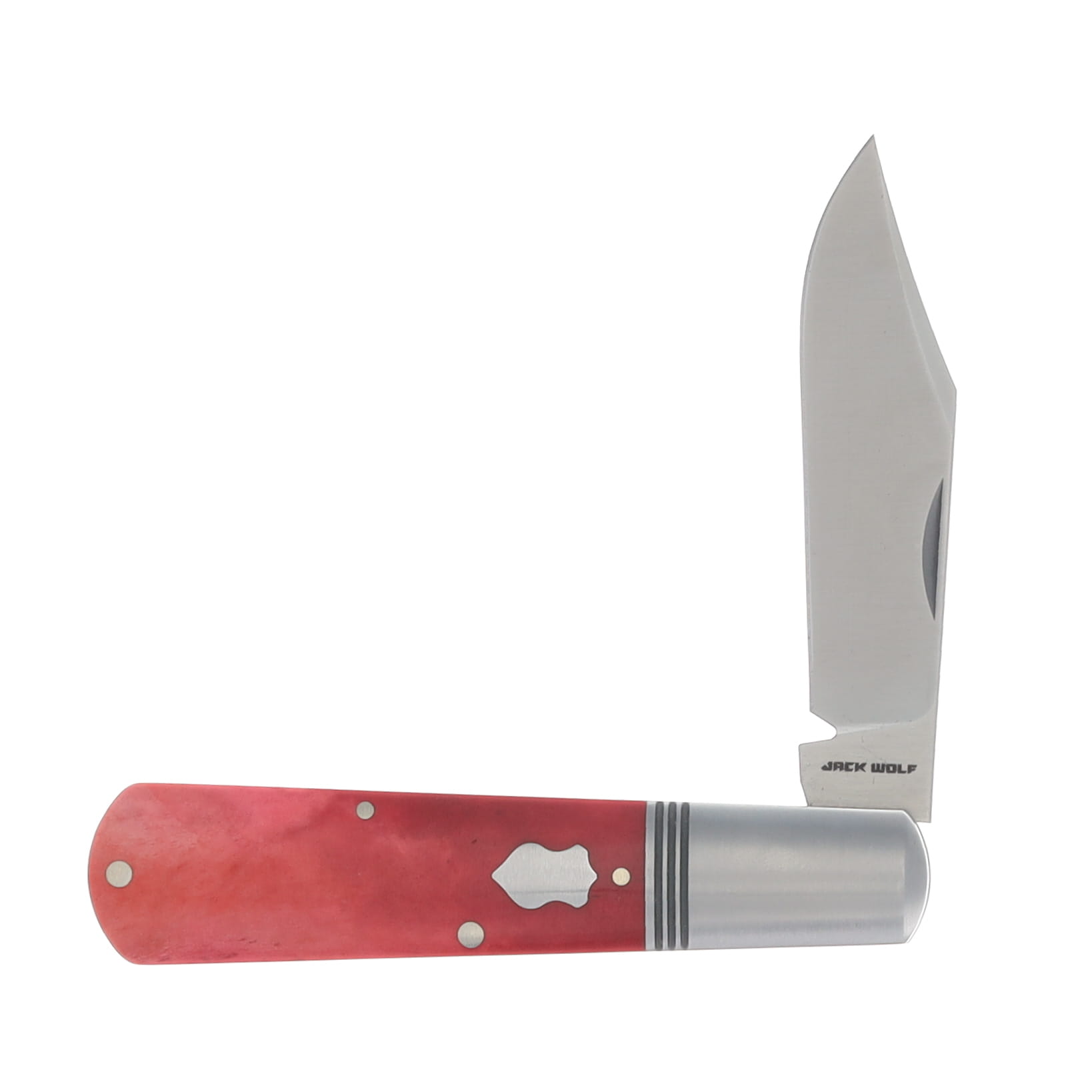Jack Wolf SMKW Exclusive Gateway Barlow Slipjoint Folding Knife Satin/Smooth Red Bone GW-BAR-02-SMT-RED-BON View 3