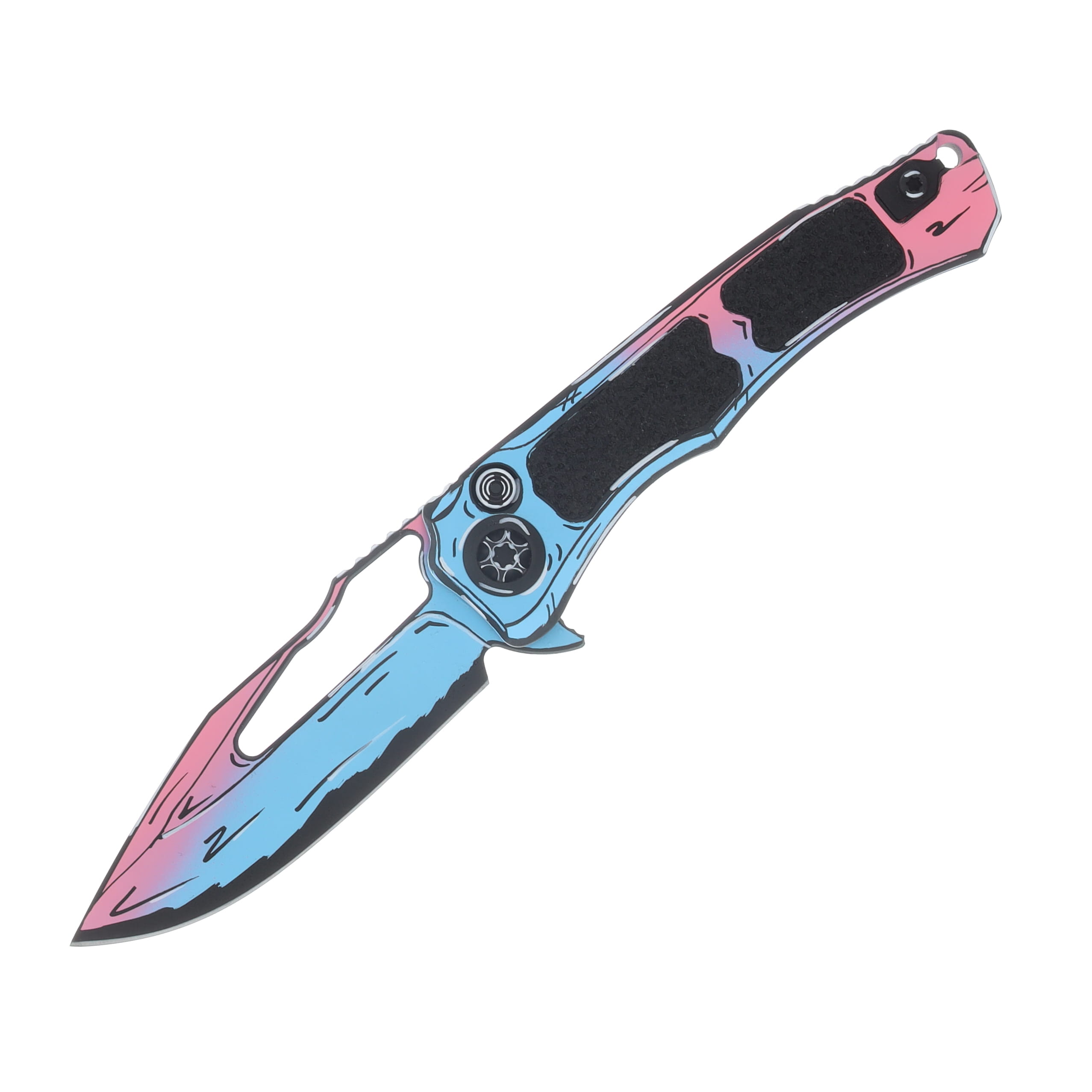 Heretic Wraith V4 Button Lock Folding Knife Cel Shade Cotton Candy