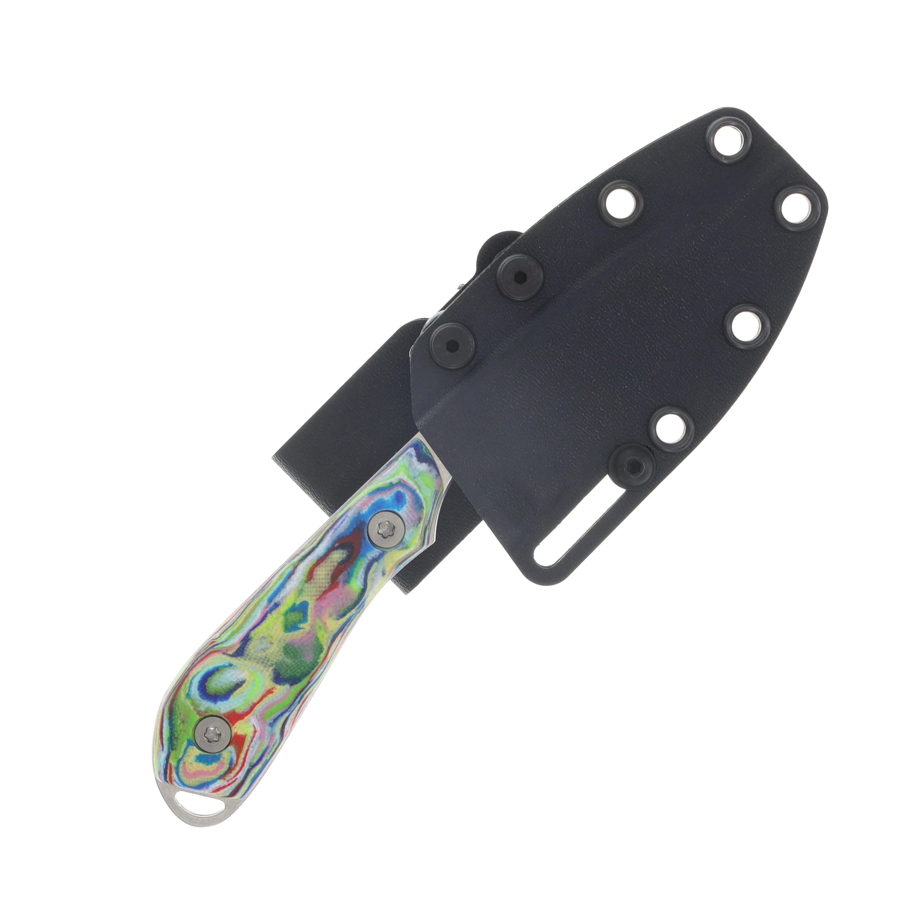 White River SMKW Exclusive Model 1 Fixed Blade Knife Stonewash S35VN/Multi Color G-10 WRM1-GMCB View 3