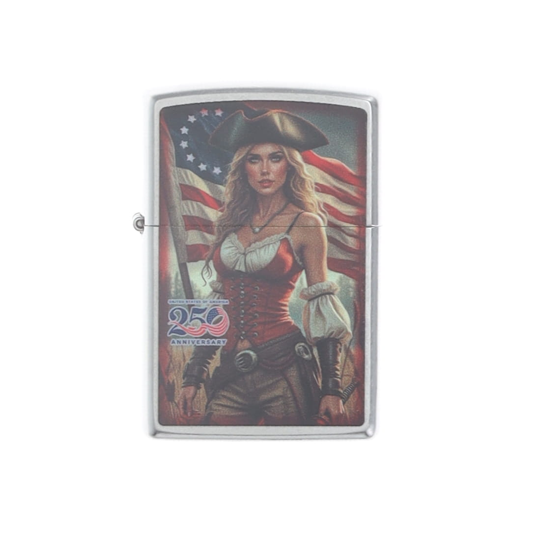 Zippo SMKW Exclusive Liberty Babe 250th Anniversary of America Lighter View 1