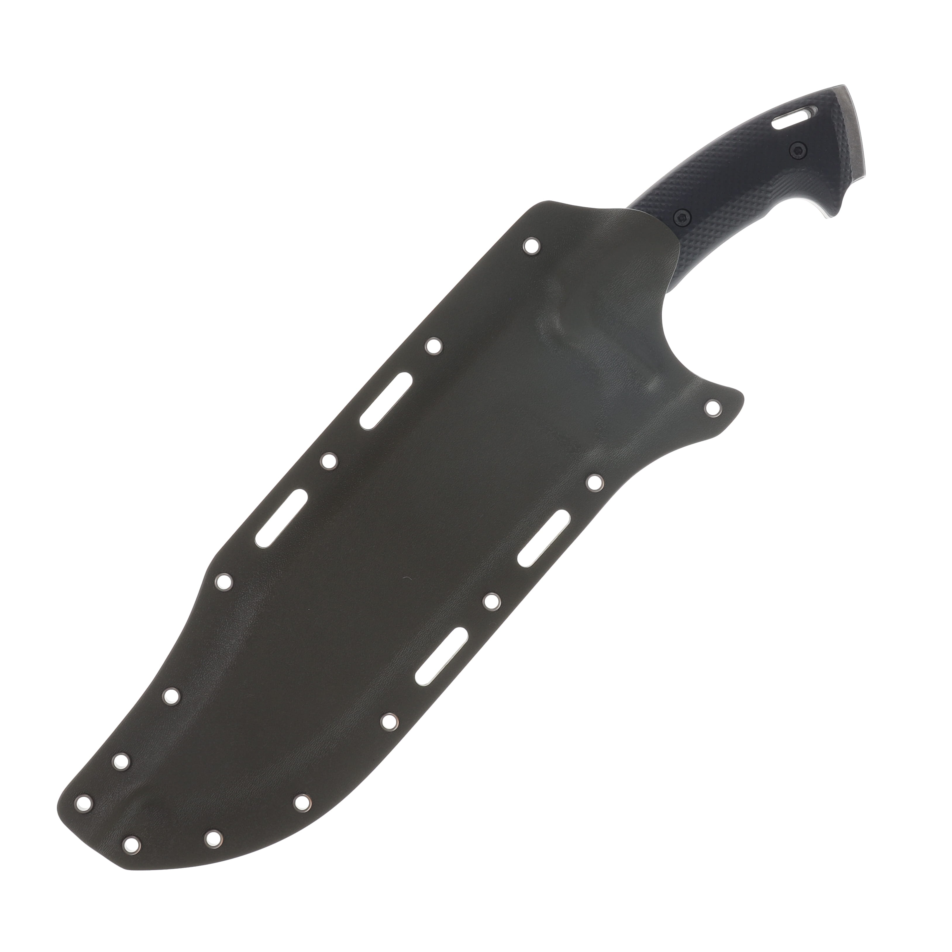 Work Tuff Gear Primal Fixed Blade Knife Apocalyptic K329/Black Gator Grip G-10 with OD Green Kydex Sheath AB-K329 View 4