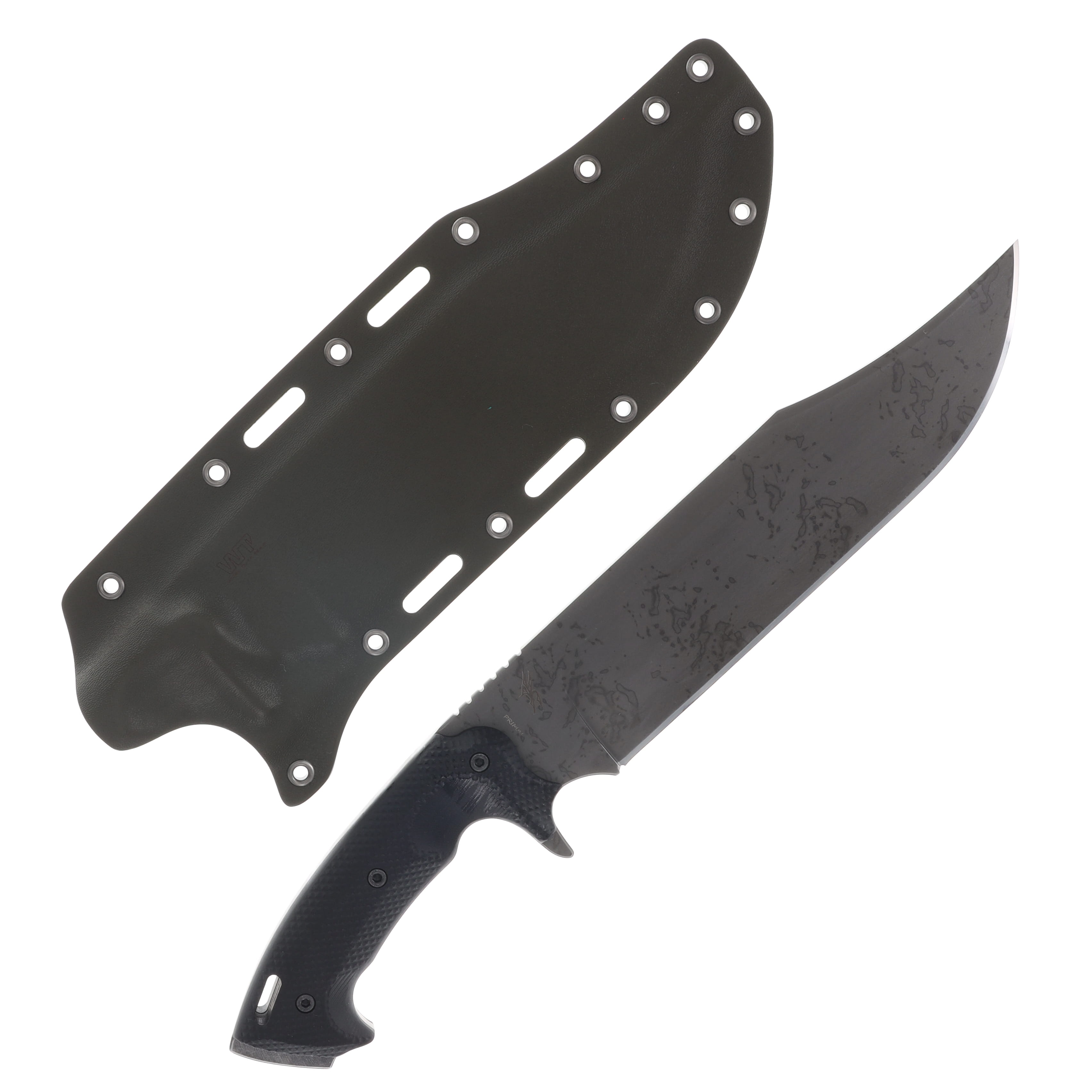 Work Tuff Gear Primal Fixed Blade Knife Apocalyptic K329/Black Gator Grip G-10 with OD Green Kydex Sheath AB-K329 View 2