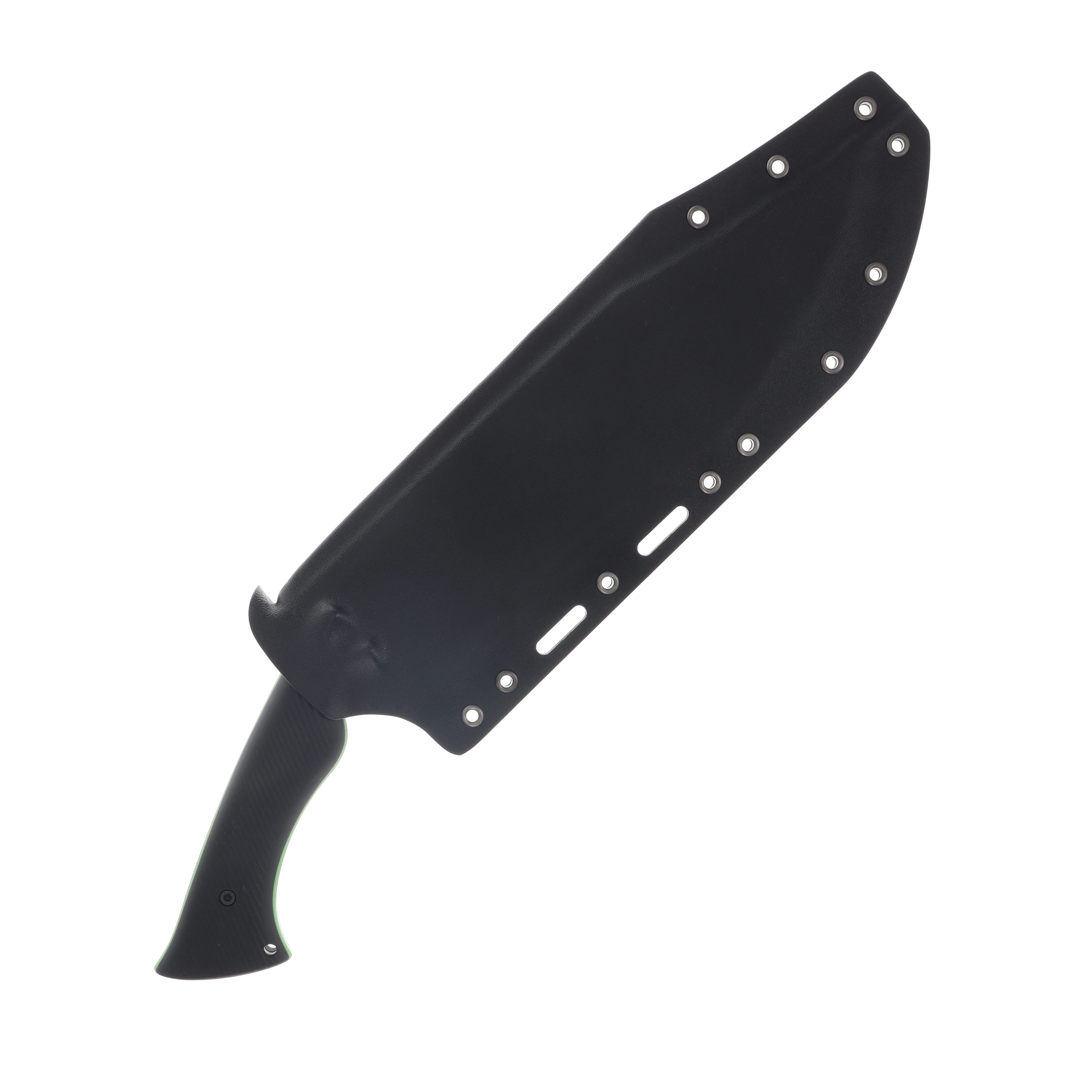 Work Tuff Gear Night Hunter Gen 2 Fixed Blade Knife Satin K329/Black G-10 with Neon Green Liner SBG-K329 View 3