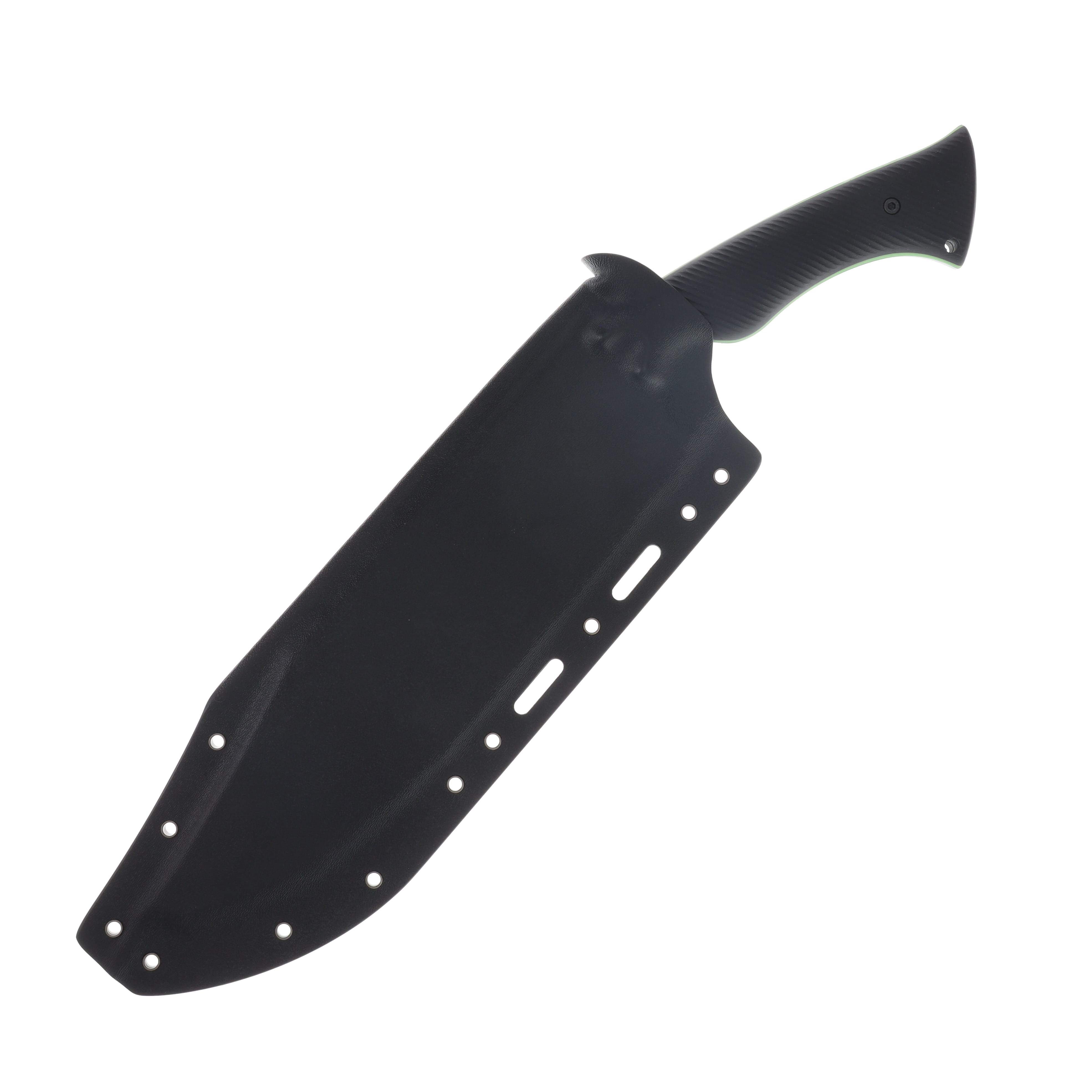 Work Tuff Gear Night Hunter Gen 2 Fixed Blade Knife Tiger Stripe K329/Black G-10 with Neon Green Liner TBG-K329 View 4