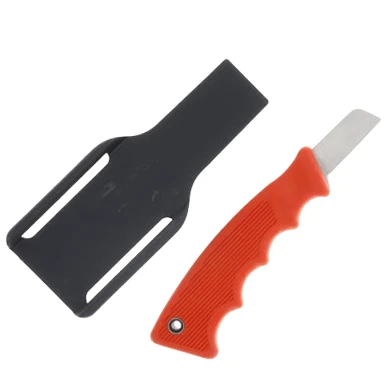 Bear & Son Powergrip Utility Fixed Blade Knife Orange View 2