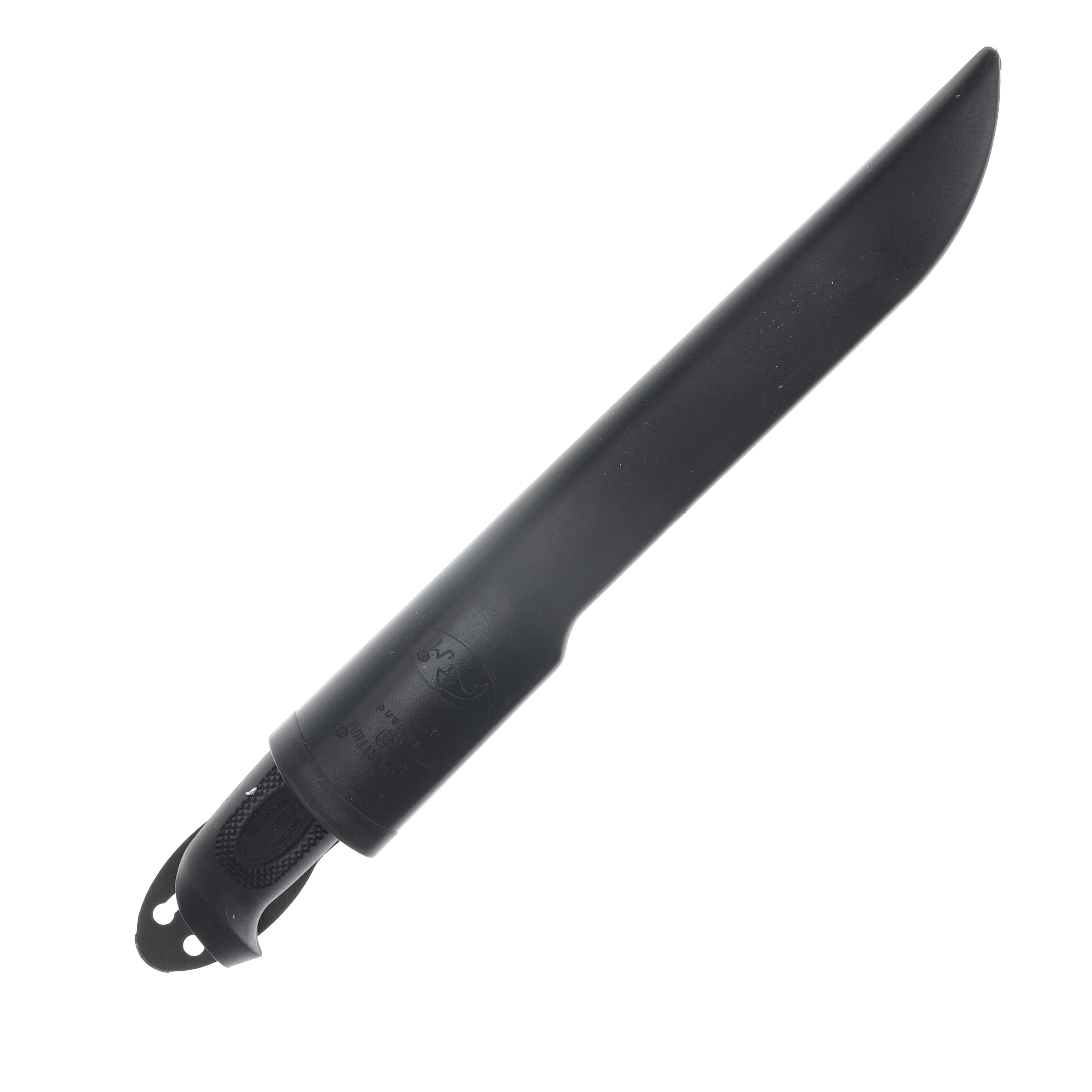 Marttiini Basic 6in Fillet Knife Black Textured Rubber Handle W/Sheath MN827010 View 3