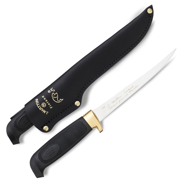 Marttiini Condor Golden Fillet Knife W/Leather Belt Sheath MN826014 View 1