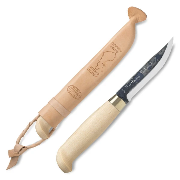 Marttiini Artic Circle Fixed Knife 7 3/4in Birch Handle W/ Leather Sheath MN121019 View 1