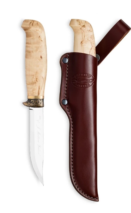 Marttiini Lynx Fixed Blade/Bronze Guard/ Birch MN134012C View 1