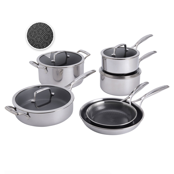 Henckels 10 pc Peak Ceramic Hybrid Dual Performance Nonstick Cookware Set 1034509 View 1
