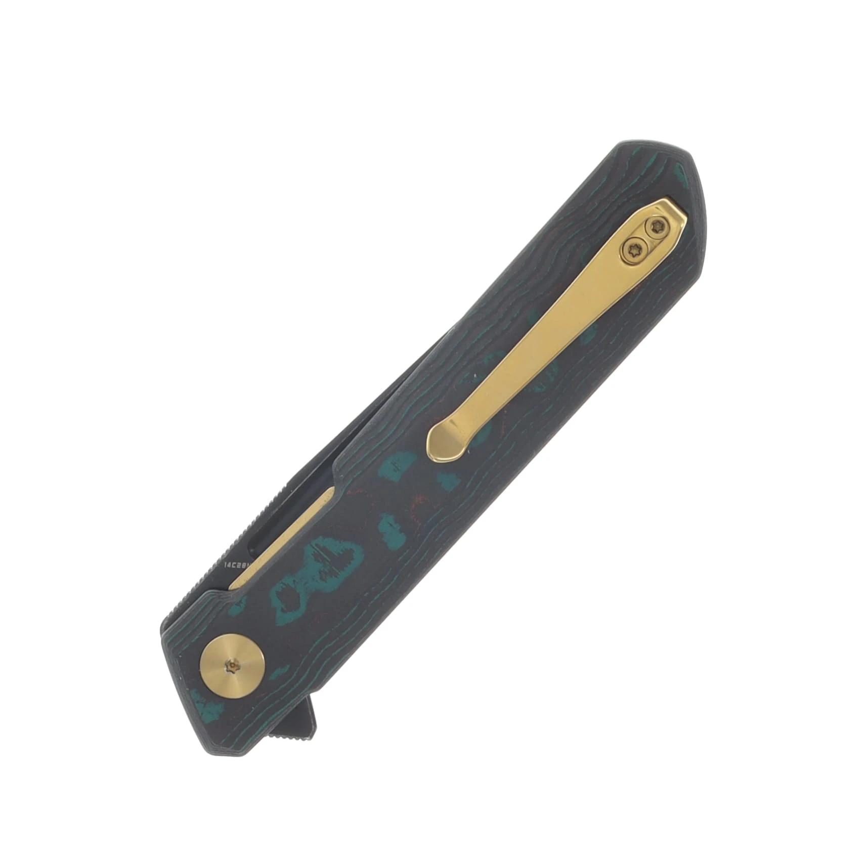 Bestechman Dundee Shipwreck Folding Knife Camo Carbon Handle BMK01-C-5SW View 6