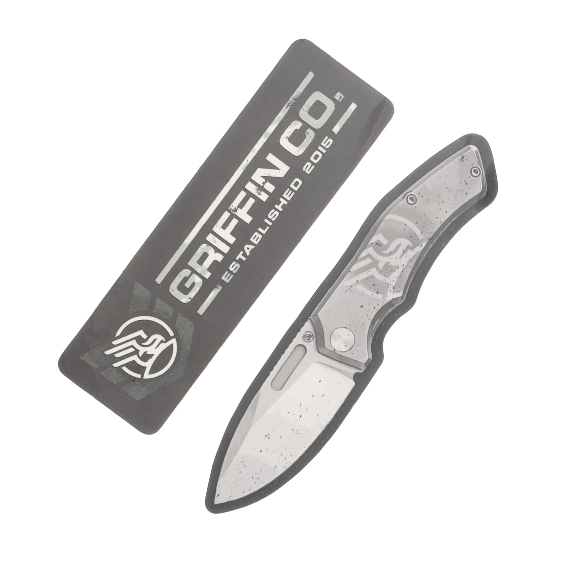 Griffin X Series 1946 Slipjoint Folding Knife Belt Satin S90V/Light Stonewash Titanium with Marbled Carbon Fiber Inlay GRIFF1946BSLSWMCF View 7