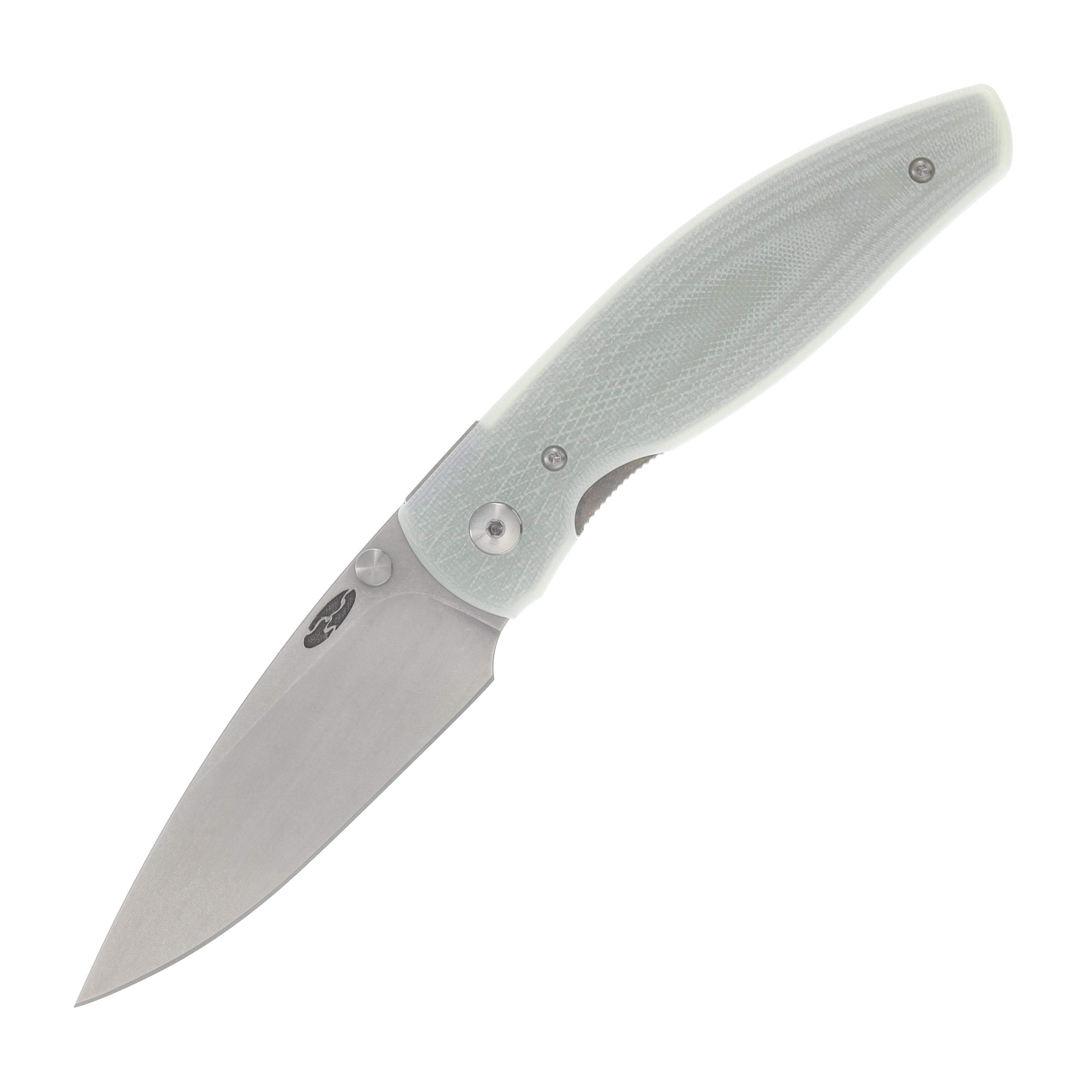 Three Rivers ATOM Linerlock Folder MagnaCut Steel Blade Jade G10 Lizard Skin 3D Contoured Scales DLR-ATM-G10-LS-JADE View 1