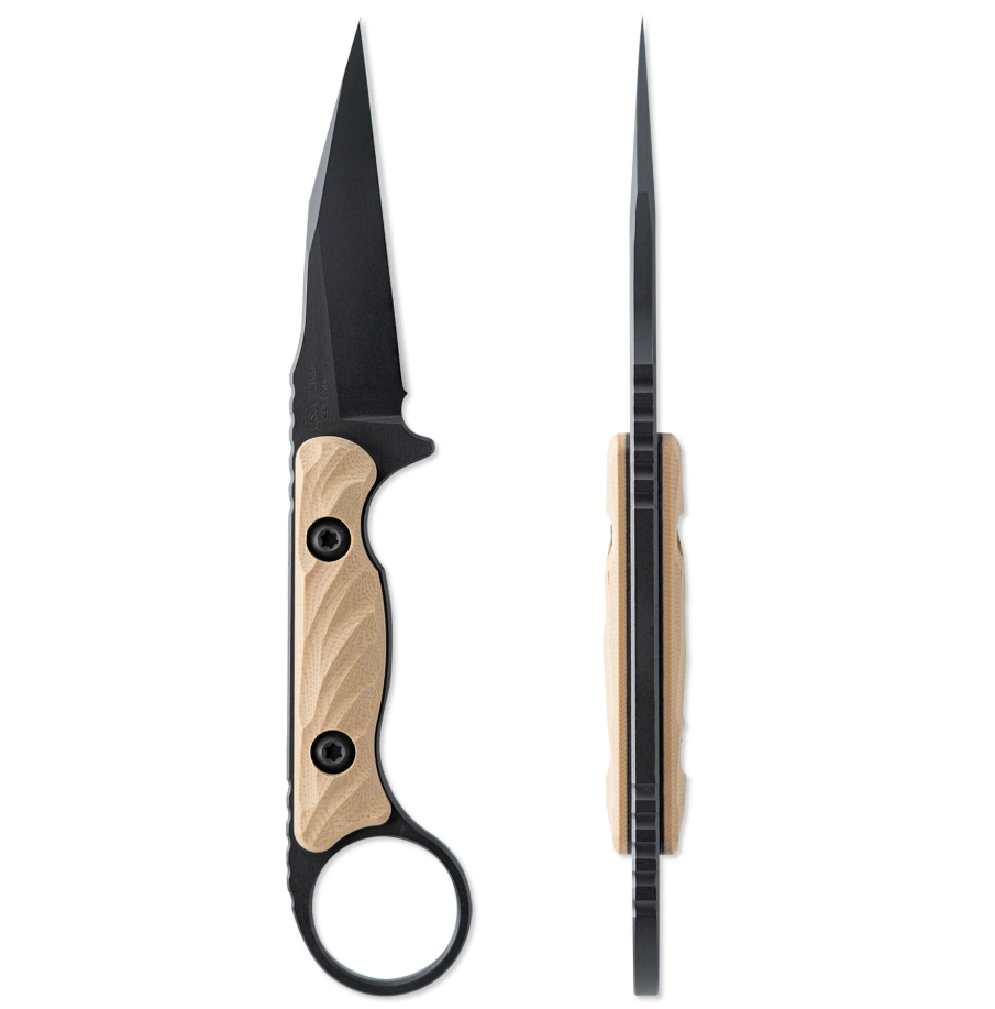 Toor Jank Shank W Fixed Blade Knife Black M4/FDE G-10 JANKSHANKWFDE View 1