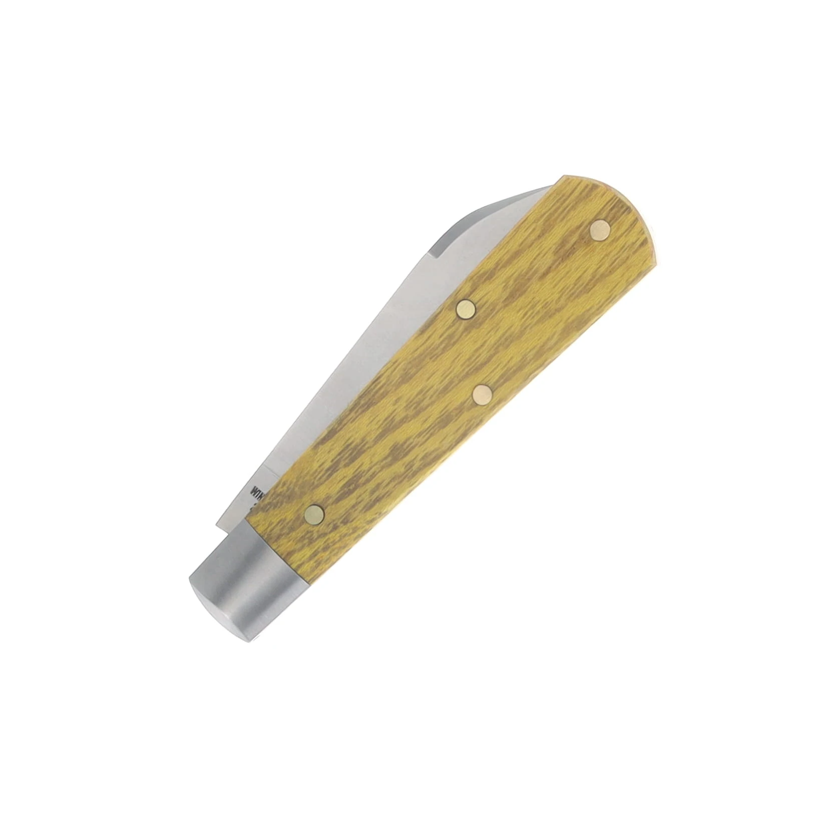 Cooper Cutlery Dollar Knife Co. Osage Orange Wood 1-Blade Pocket Knife W/ Blue Shield DKC-OO-BS View 6