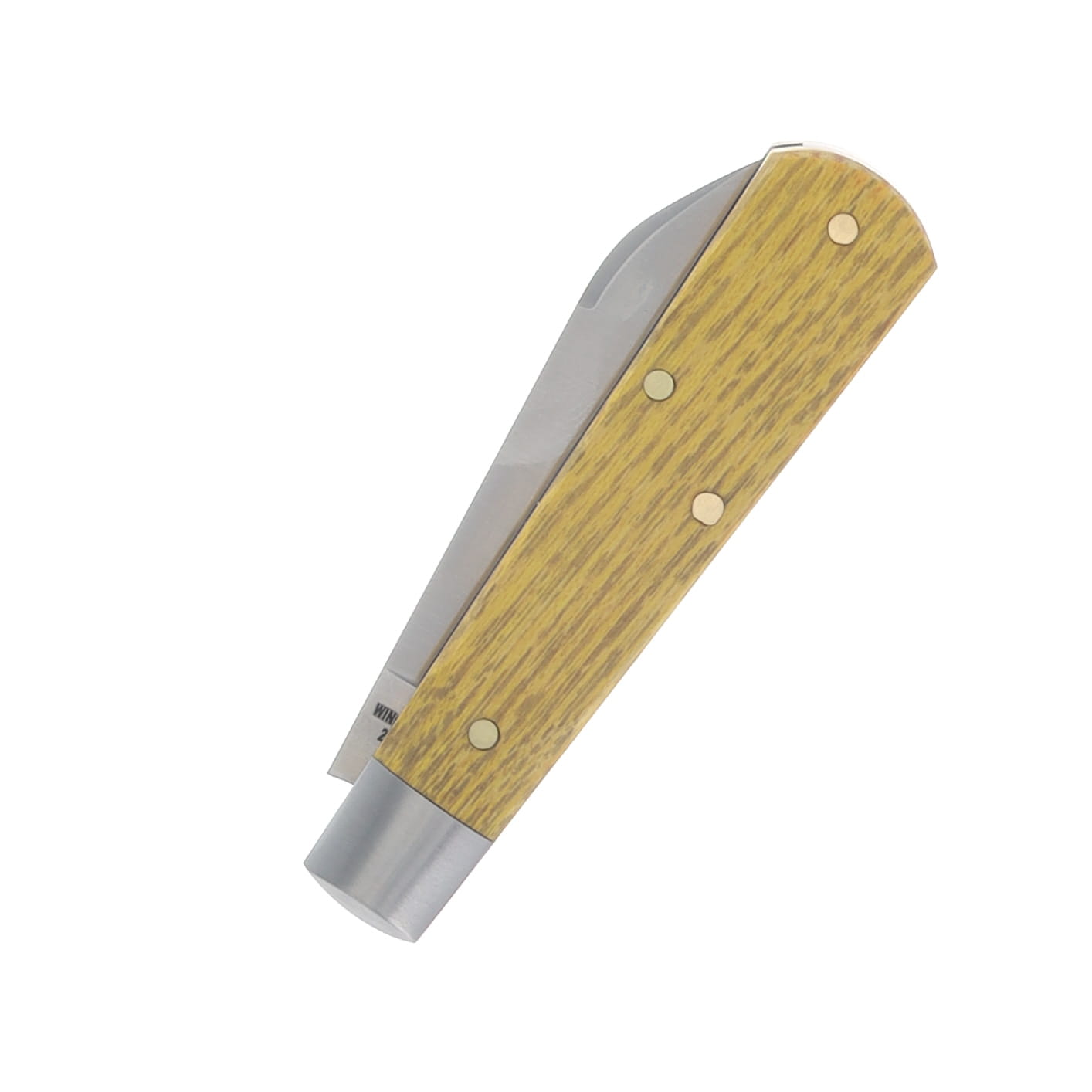 Cooper Cutlery Dollar Knife Co. Osage 1-Blade Pocket Knife Orange Wood with Orange Shield DKC-OO-OS View 6