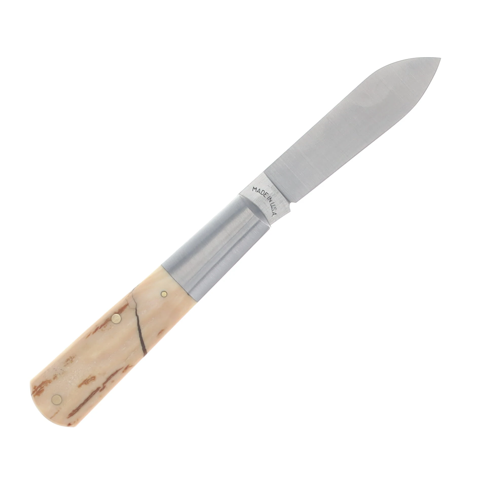 New York Knife Co. 1-Bld. Barlow Folding Knife-Mastodon Ivory NYK-M1506-M View 3