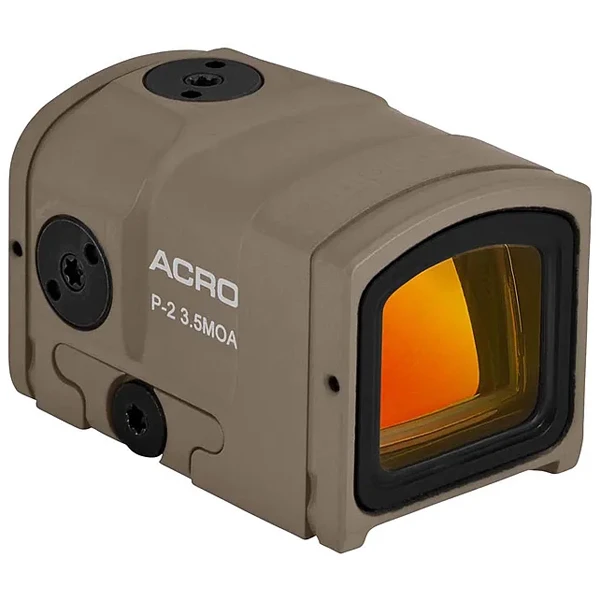 Aimpoint ACRO P-2 Red Dot Reflex Sight 3.5 MOA Dot Reticle FDE Hard Anodized 200777 View 2