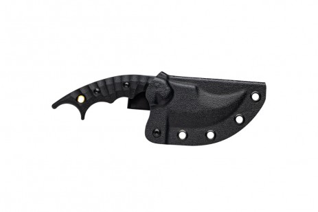 TOPS Upswarm Fixed Blade Black Canvas Micarta Handle Black Double Edge Blade TPUPSM-02 View 3