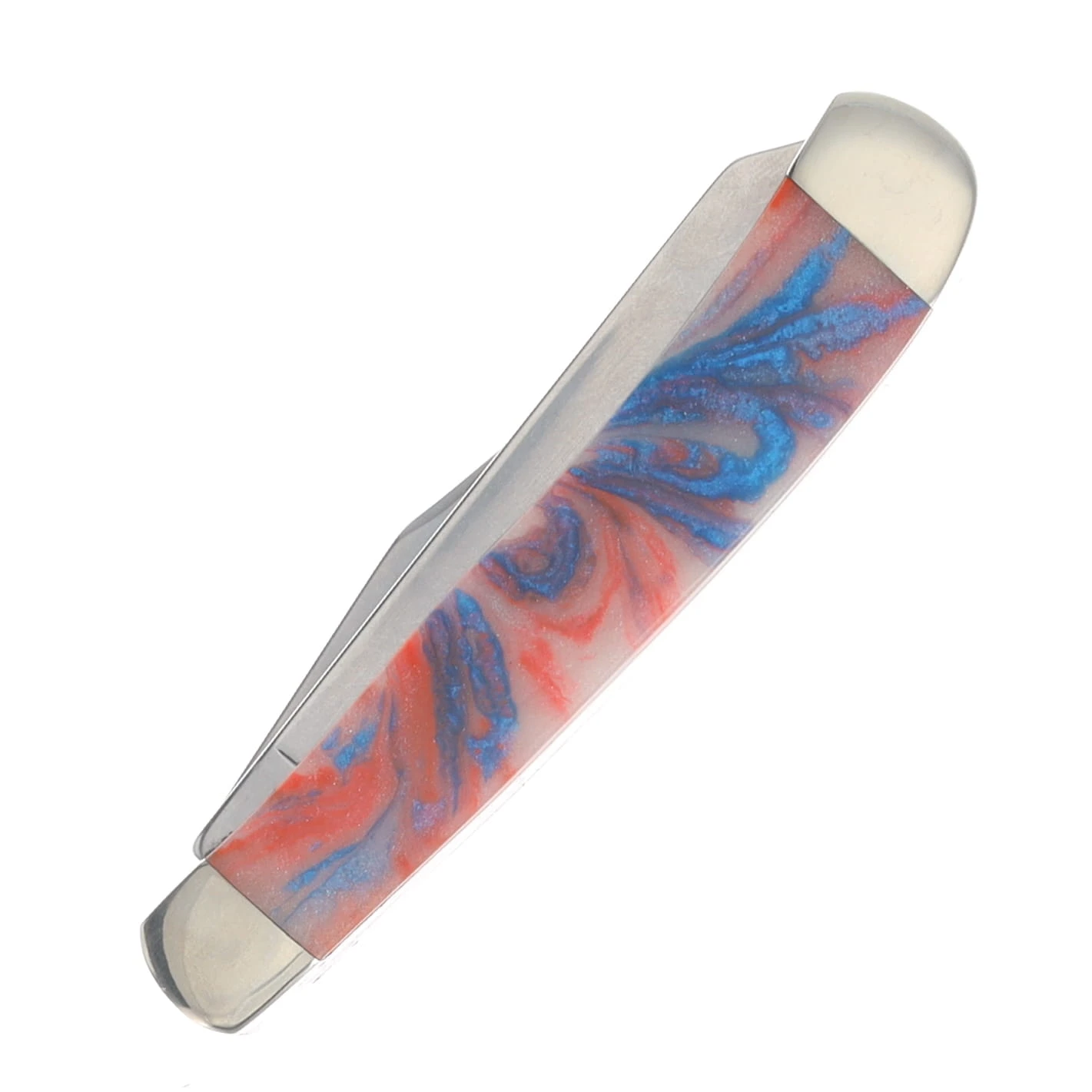 Bear & Son SMKW Exclusive Star Spangled Firecracker Trapper Red, White & Blue UV Reflective/Glow in the Dark Micro Pearl SSF54 View 4