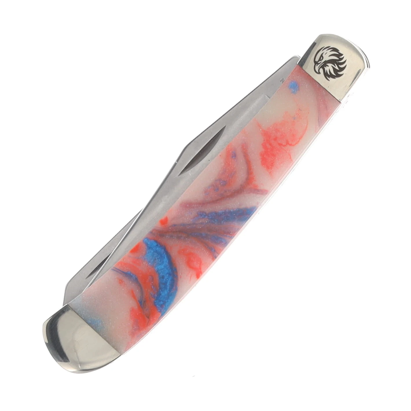 Bear & Son SMKW Exclusive Star Spangled Firecracker Trapper Red, White & Blue UV Reflective/Glow in the Dark Micro Pearl SSF54 View 3