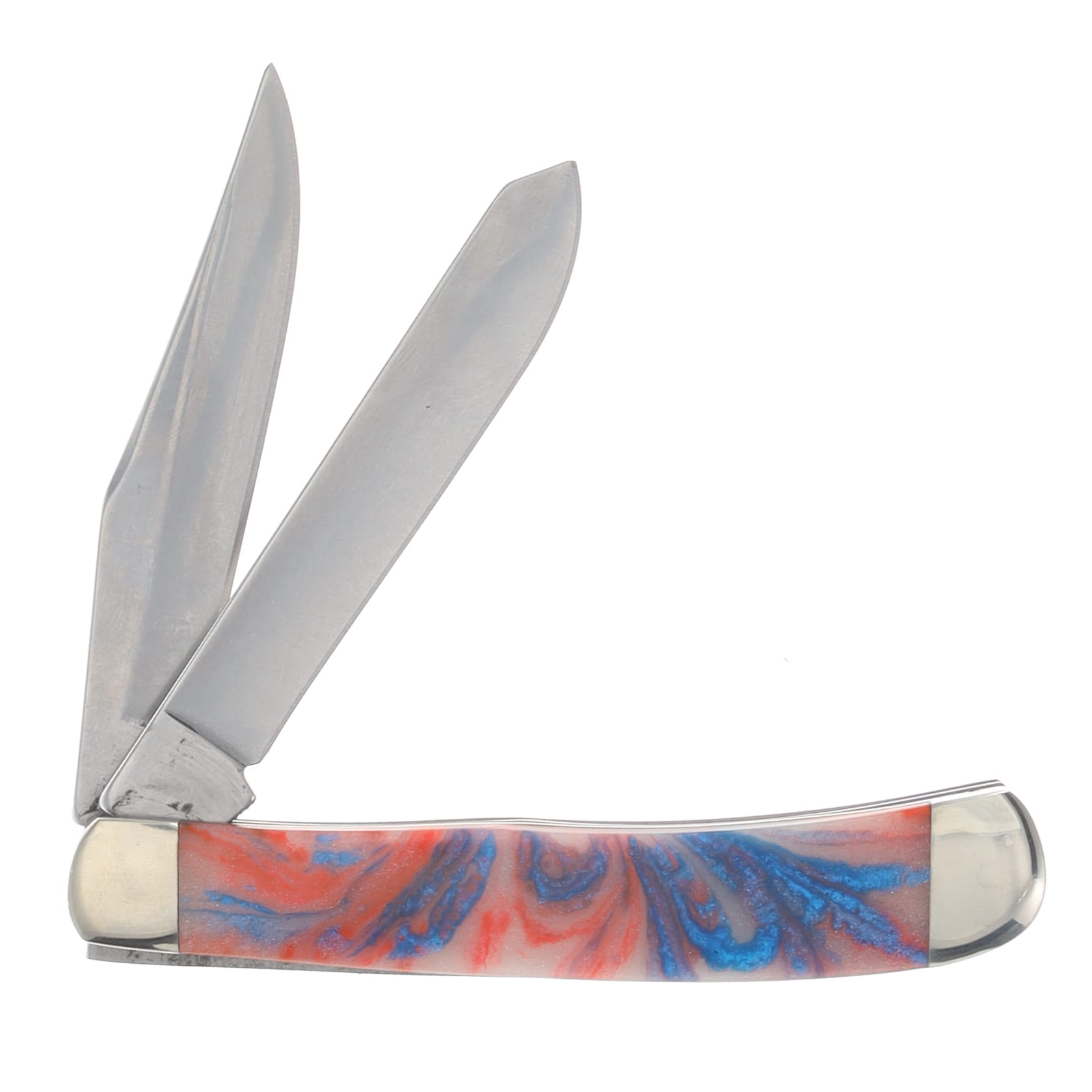 Bear & Son SMKW Exclusive Star Spangled Firecracker Trapper Red, White & Blue UV Reflective/Glow in the Dark Micro Pearl SSF54 View 2