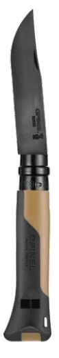 Opinel No. 08 Horizon Folding Knife Black-Mustard OP003303 View 1