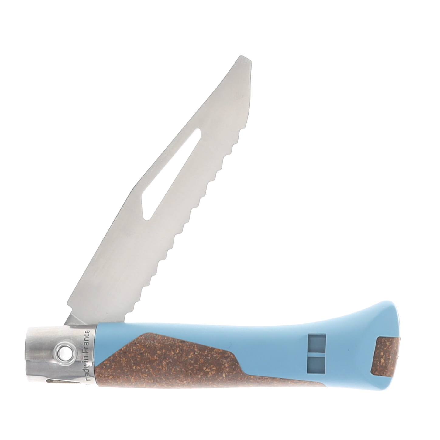 Opinel Neo7 Alpine Multi-tool Folding Knife Glacier-Cork Handle Serrated Blade OP003239 View 4