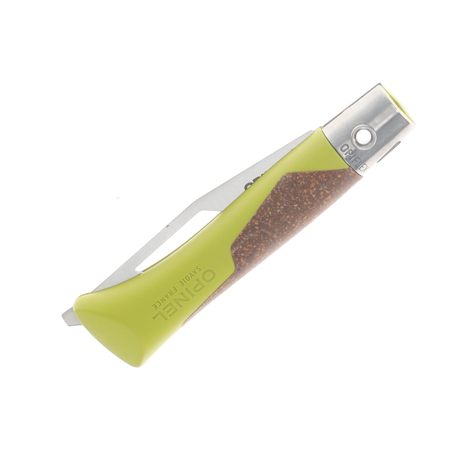 Opinel Neo7 Alpine Multi-tool Folding Knife Lime-Cork Handle Serrated Blade OP003241 View 3