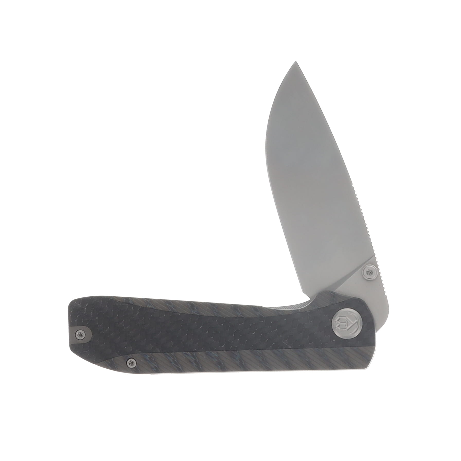 KB Knives Zephyr Linerlock Folding Knife Flamed TI W/ Carbon Fiber Inlay BB M390 KUB431B View 4
