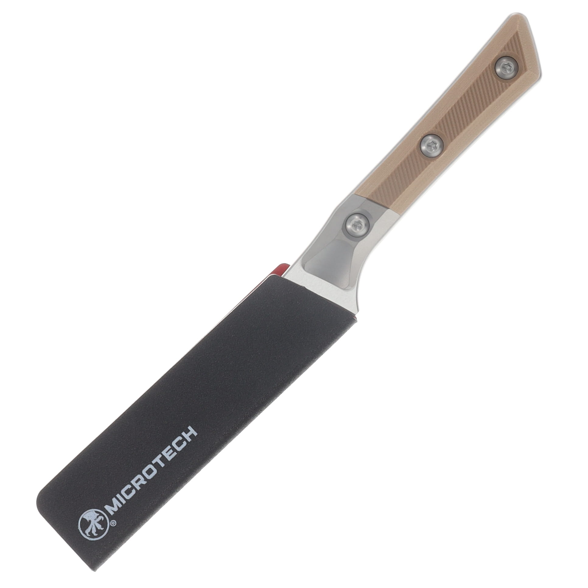 Microtech 4.5" Steak Knife Stonewash M390MK/Coyote Tan G-10 MT3600B12SETCE View 7