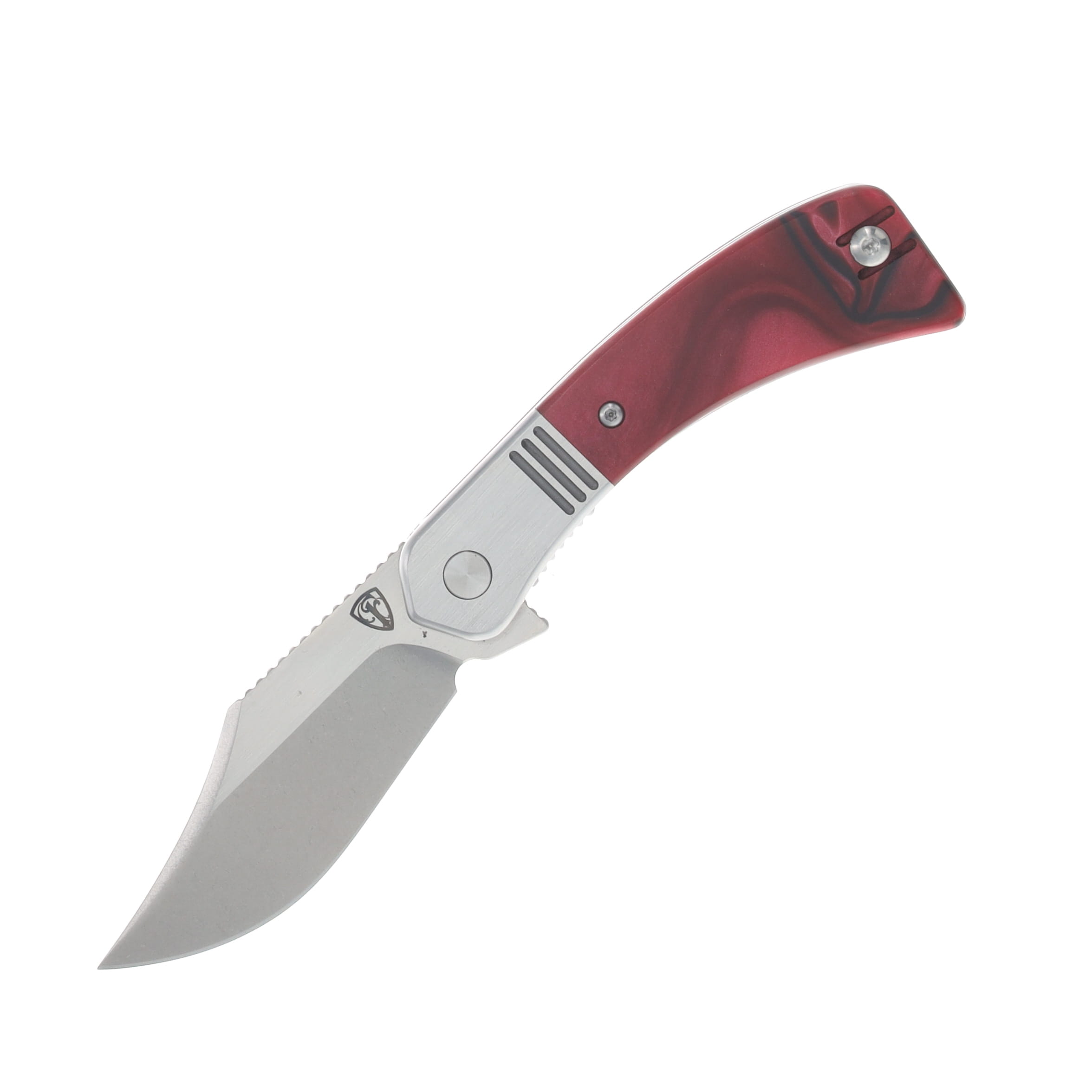 Finch Knife Co Snub Nose Framelock Folder True Blood Kirinite 154CM Clip Point Blade SN910 View 1