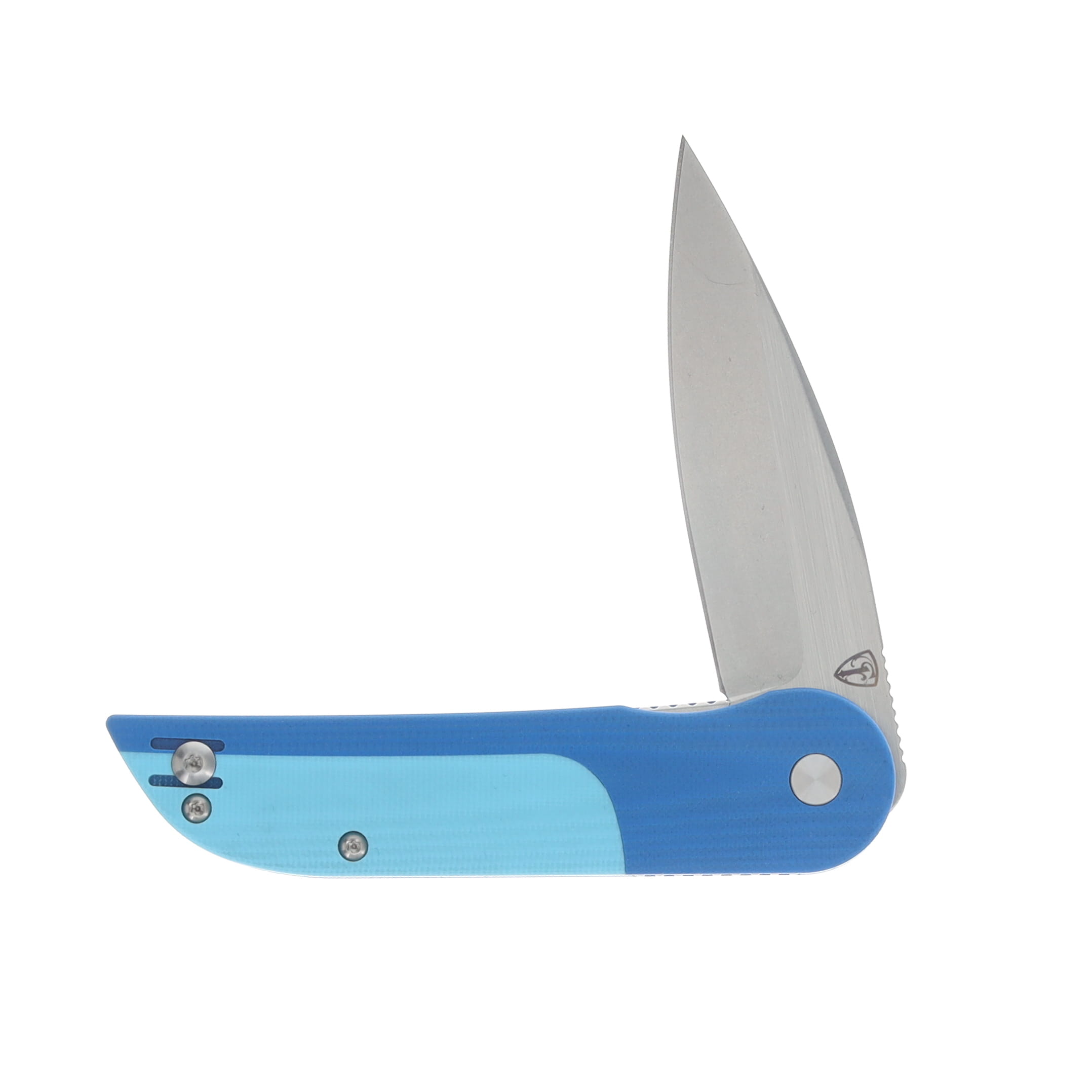 Finch Knife Co Devil's Finger Linerlock Folding Knife Blue Echo