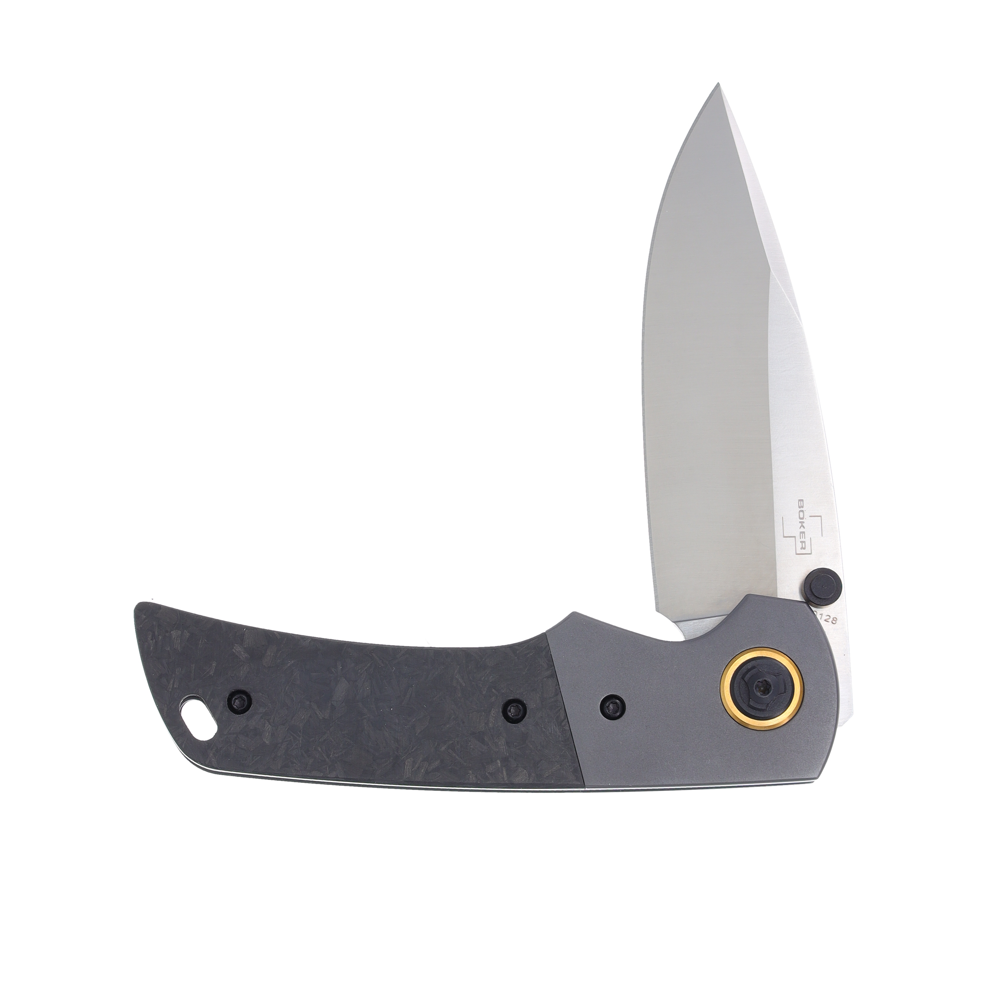 Boker Plus Gulo Pro Folding Knife Satin D2/ Marble Carbon Fiber BK01BO177 View 3
