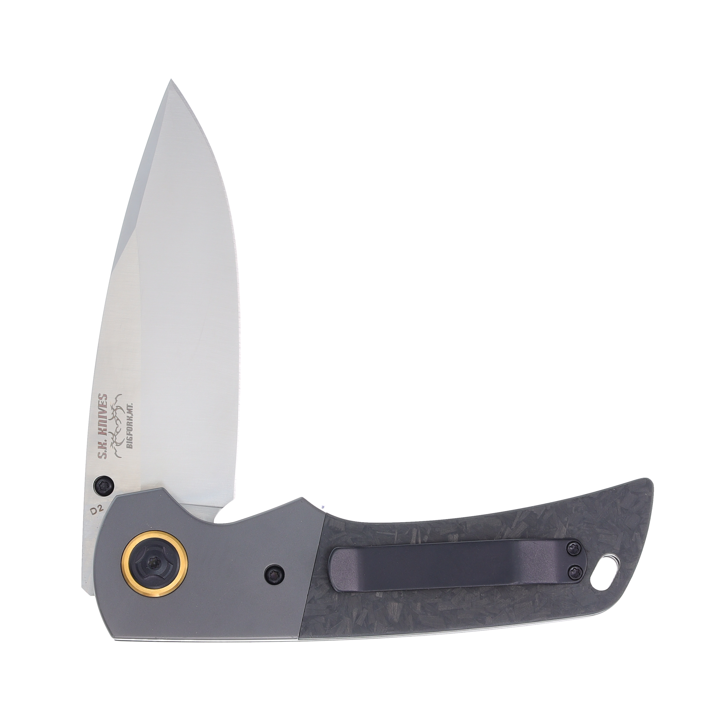 Boker Plus Gulo Pro Folding Knife Satin D2/ Marble Carbon Fiber BK01BO177 View 4