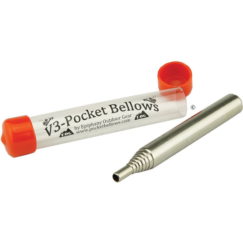 Epiphany Outdoor Gear V3 Pocket Bellows-Fire Starting Tool EOGV301B View 3