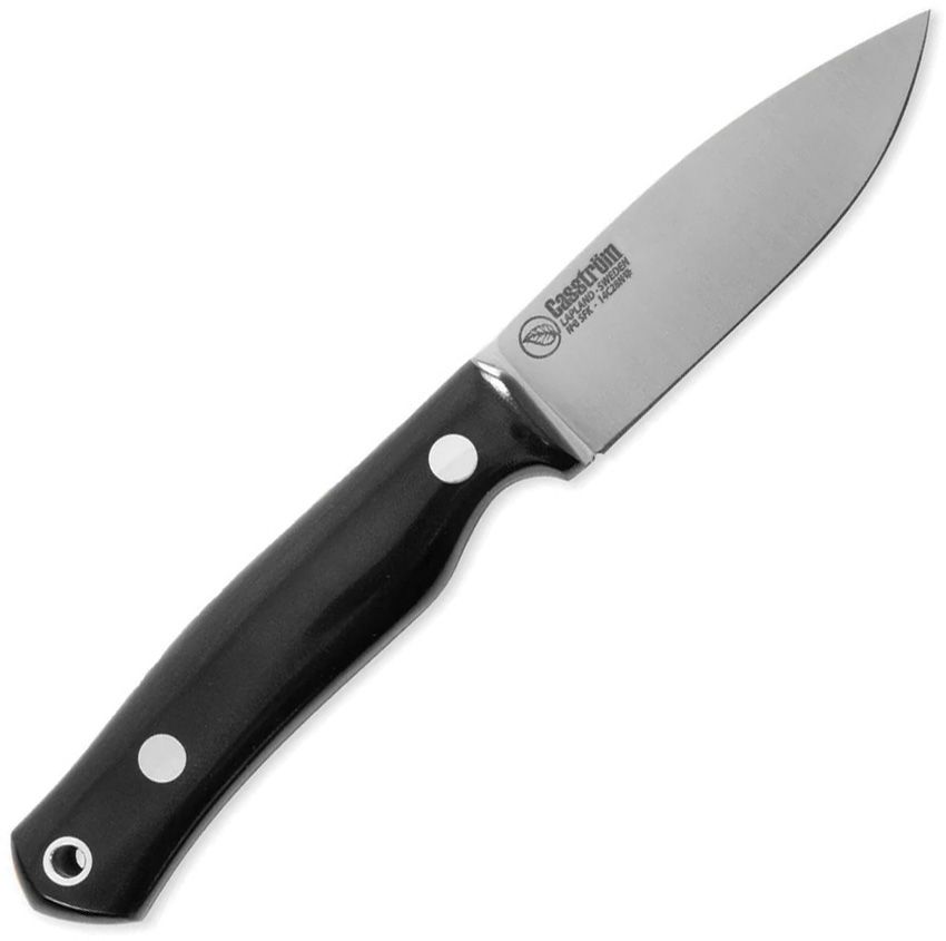 Casstrom No 8 SFK Fixed Blade Black G-10 Micarta Composite Satin 14C28N W/Sheath View 1