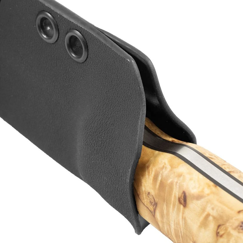 Casstrom No 10 Forest Fixed Knife Curly Birch Satin Flat 14C28N W/Sheath CI14118 View 8
