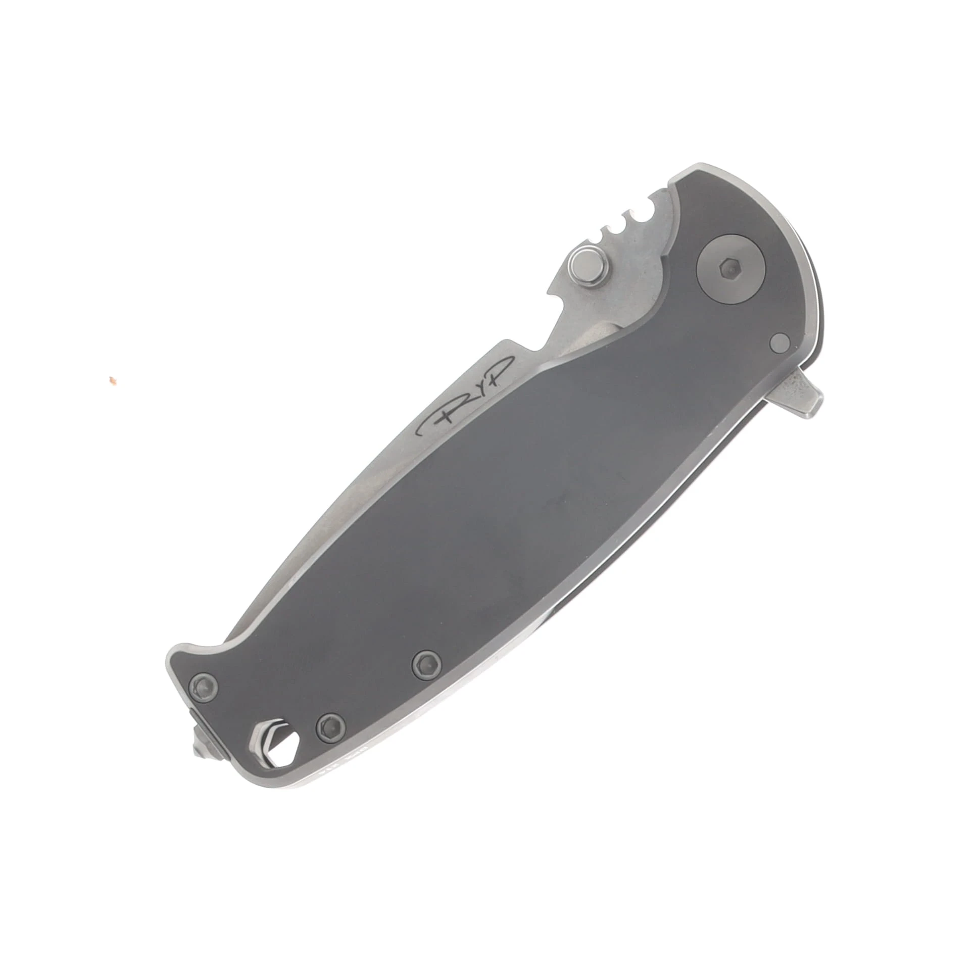 DPx Gear Hest 4.0 Framelock Folder Gray Titanium Handle Stonewash