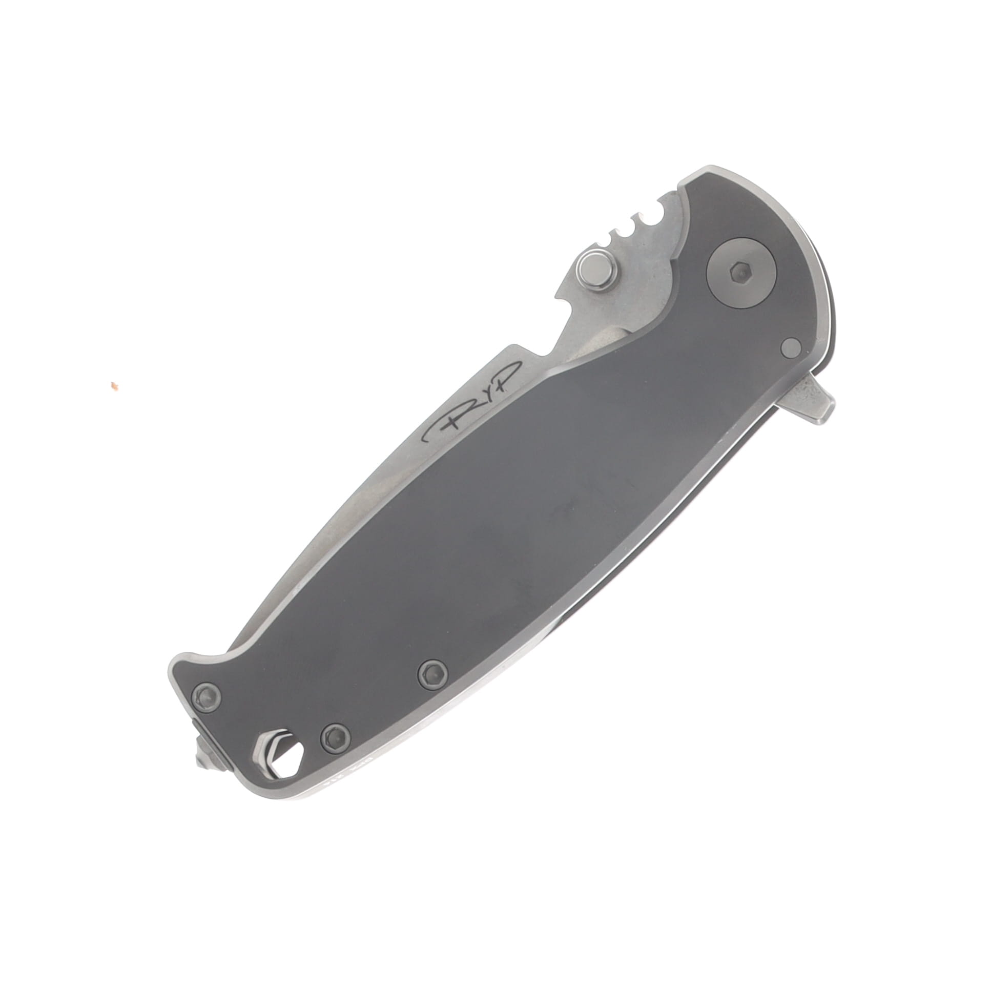 DPX Gear Hest 4.0 Framelock Folder Gray Titanium Handle Stonewash Magnacut Blade DPXHSF403 View 6