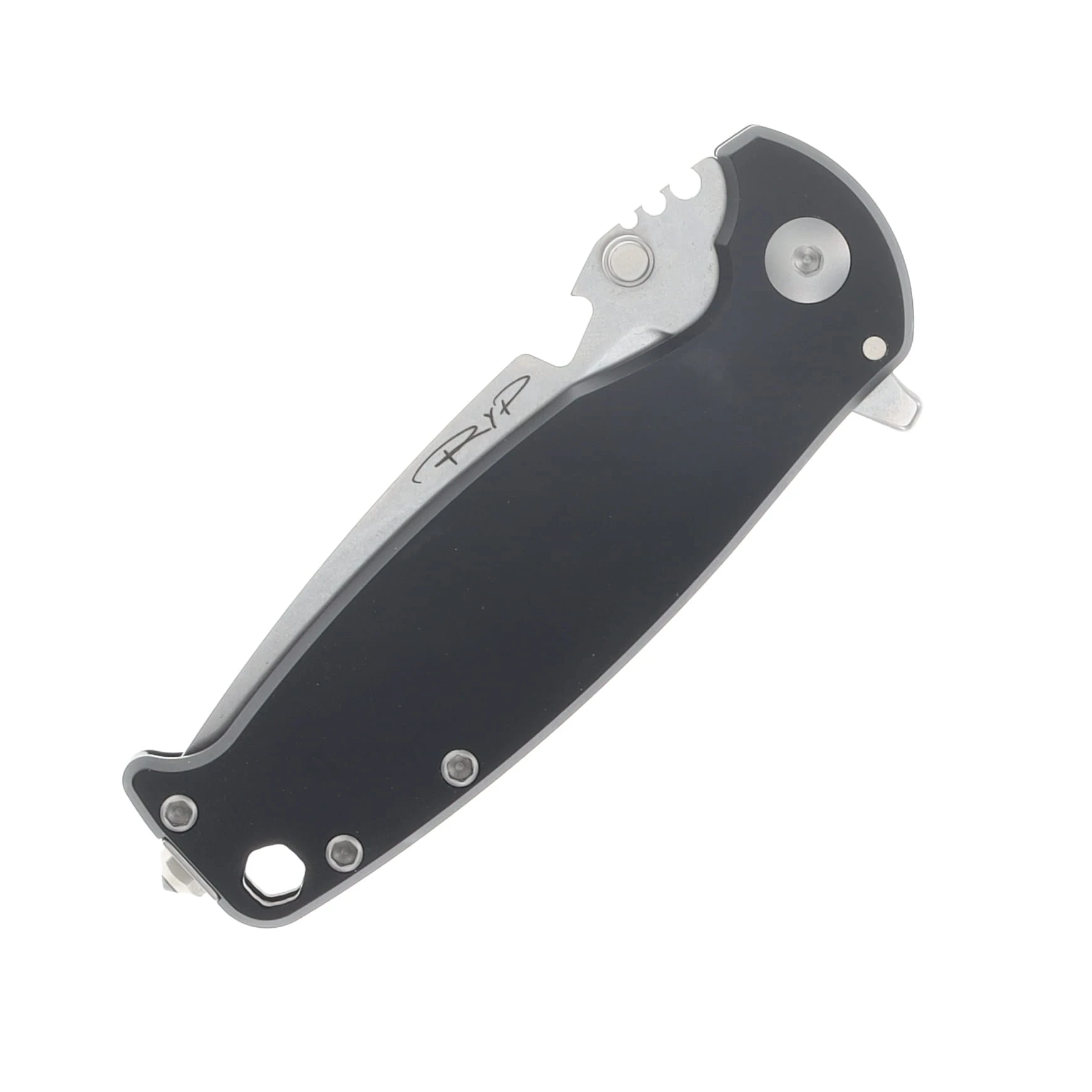 DPX Gear Hest F  Folder Black Textured Titanium STN WSH Sleipner Steel Drop Point DPXHSF450 View 6