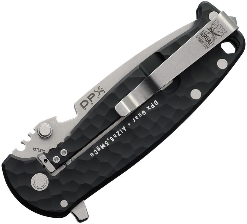 DPX Gear Hest F Folder Black Sculpted Aluminum Handle Stonewash M390 Blade DPXHSF451 View 2